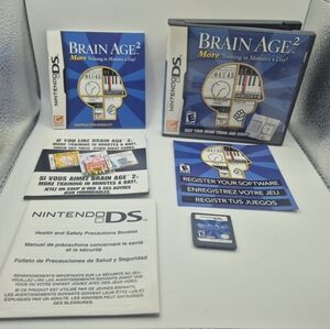 Brain Age 2: More Training in Minutes a Day (Nintendo DS, 2007) CIB
